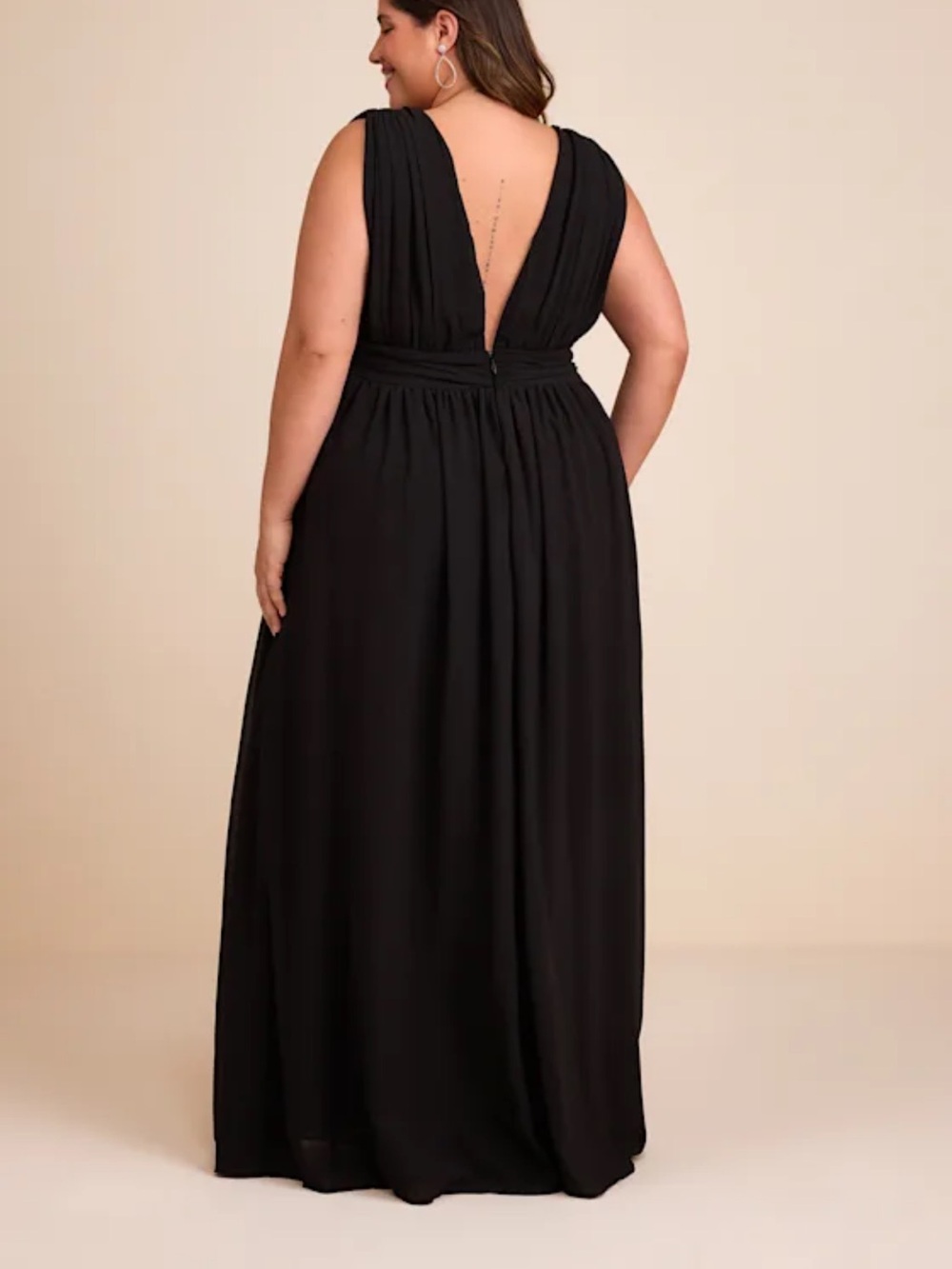 Lulu's Heavenly Hues Black Maxi Dress large $99 still on lulus site - Picture 6 of 13